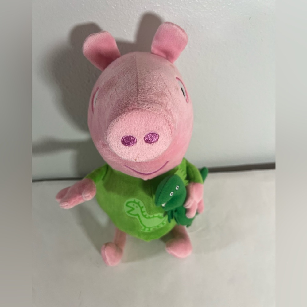 Peppa Pig George‎ Plush Toy with Green Dinosaur talks!